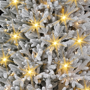 Encryption Pure PE Snow-Flocked Fireproof Odorless Artificial Christmas <b>Tree</b> String <b>Lights</b> Warm White Environmental - Product Image 4