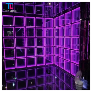 Fiesta club nocturno equipo de discoteca 3D efecto de escenario mágico LED RGB espejo pista de baile - Product Image 1