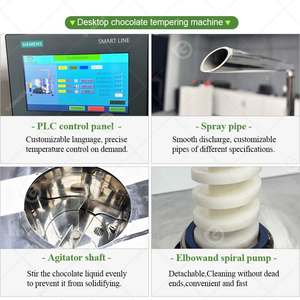 Máquina Dispensadora de Chocolate Eléctrica Automática de Sobremesa para Derretir y Templar - Product Image 4