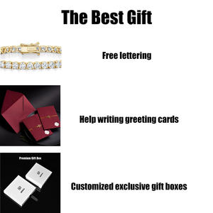 Ventas directas <span class=keywords><strong>de</strong></span> fábrica Gra VVS Moissanite 10K <span class=keywords><strong>Cadena</strong></span> <span class=keywords><strong>de</strong></span> tenis <span class=keywords><strong>de</strong></span> <span class=keywords><strong>oro</strong></span> sólido 3mm 4mm 5mm Collar Pulsera Hombres y mujeres Joyería <span class=keywords><strong>fina</strong></span> - Product Image 5