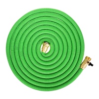 Haute Performance 150ft 30m tuyau d'arrosage consommable 3 noyau de Latex 3/4 connecteur en laiton massif vanne en laiton 12mm diamètre grand coût