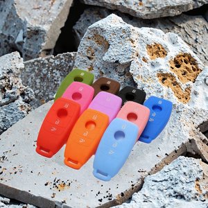 Crh Silicone xe từ xa <span class=keywords><strong>Key</strong></span> Fob Bìa trường hợp Tương thích với Mercedes Benz một C E S G CLASS GLC Cle CLA GLS phụ kiện chìa khóa xe - Product Image 3