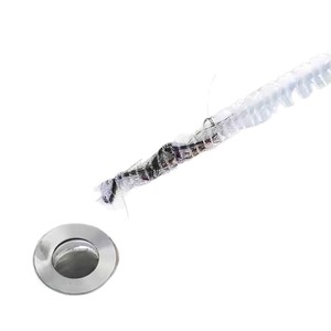 Spiral <b>Drain</b> Cleaning <b>Brush</b> Plastic Pipe Dredging Tool for Sink Bathroom Kitchen Clog Remover - Product Image 1