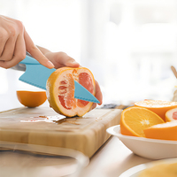 3 Stuks Plastic Kinderen Fruit Messenset Koken Koksmes Fruit En Groenten Snijmes