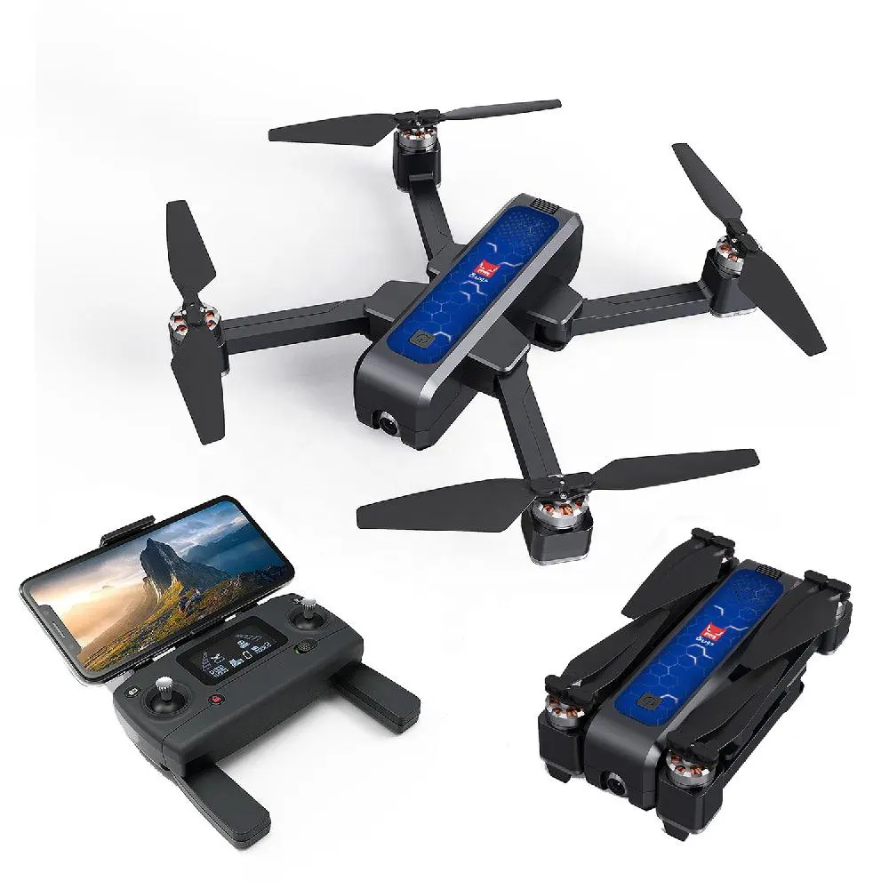 5G GPS Brushless Foldable Drone with 4K FHD WIFI FPV Camera Anti-shake 1.6KM 25Minute Optical Flow Quadcopter mjx bugs 4w drone