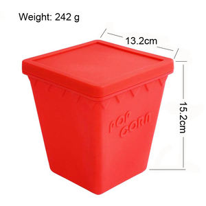 Cuenco Popper de <span class=keywords><strong>palomitas</strong></span> de maíz, herramientas <span class=keywords><strong>caseras</strong></span> DIY, Cubo de silicona para <span class=keywords><strong>microondas</strong></span> - Product Image 2