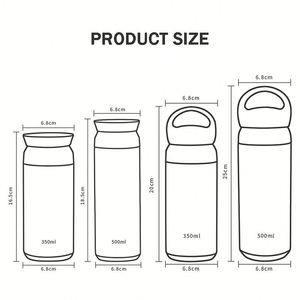 350ml 500ml Insulated Mug Gifts Stainless Steel Thermoses Water <b>Bottle</b> Vacuum School Travel <b>Coffee</b> Tumbler - Product Image 3