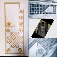 YunFu 500*800mm grande taille 2 têtes 12/15 aiguilles monogramme Machine à broder informatisée pour la broderie Agbada