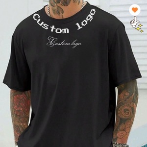 305g Custom Embroidery logo Men's Heavyweight 100% Cotton <strong>T</strong>-<strong>shirts</strong> Streetwear Drop Shoulder Oversized <strong>t</strong> <strong>Shirt</strong> for Men <strong>Teenager</strong> - Product Image 3