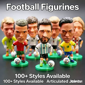 Figurines de joueurs de football en résine PVC, vente en gros, personnalisables en usine, figurines d'<span class=keywords><strong>action</strong></span> 3D de joueurs de football. - Product Image 1