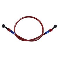 Manguera de Freno Trenzada de Acero Inoxidable para Motocicleta AN3 con Conector Banjo de Aluminio y Accesorios, Manguera de Freno con Banjo Extraíble