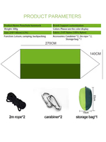 Logo personnalisé hamac de camping pour 1 2 personnes double balançoire simple sangle d'arbre sac de transport pour quatre saisons fabriqué durablement