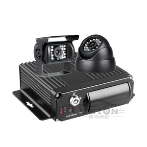4 Channel H.265 1080P AHD HD Mobile Vehicle Car DVR <strong>MDVR</strong> Video Recorder Kit with 2pcs Waterproof Night Vision IR Car Camera - Product Image 1