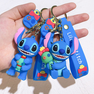 Llavero de silicona con diseño de muñeco Stitch, estilo clásico y adorable, modelo Star Baby, accesorio para regalo de vacaciones, adorno colgante para llavero - Product Image 2