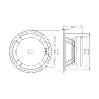 Haut-parleur de milieu de gamme Pro Audio HIPOWER M06/6151, haut-parleur de graves 6,5 pouces, coque en métal, 90W