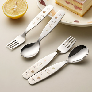 Cuillère à dîner pour enfants en acier inoxydable 304, couleur <span class=keywords><strong>argent</strong></span>ée, motif dessin animé mignon, pour la rentrée scolaire et l'usage domestique - Product Image 5