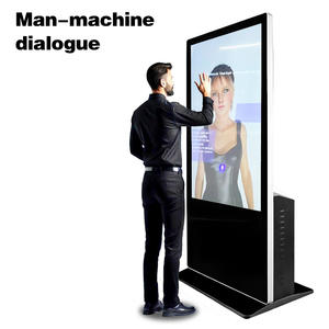 Kiosque tactile interactif homme-machine avec écran tactile de 55 pouces 4K Nvidia RTX4070 système Win 10 avec imprimante thermique SDK publicitaire - Product Image 1