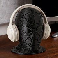 Support pour écouteurs en résine Spider-Man noir, nouveau, élégant et cool, décoration créative pour la maison, vente chaude