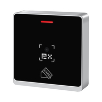 Lector de Acceso Todo en Uno con Código QR, RFID de 125kHz/13.56MHz, Combo Wiegand 26-64Bit, RS485, IP66, Carcasa Metálica, Tarjetas EM++, 1-4cm