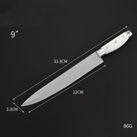 5'' 6'' 7'' 8'' 9'' Stainless Steel Kitchen Cooking Sharp Chef's Knife for Cutting Meat Fruit Vegetables Salad Knife