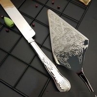 Couteau à gâteau de mariage, ustensile à gâteau en acier inoxydable de bonne qualité Set de service