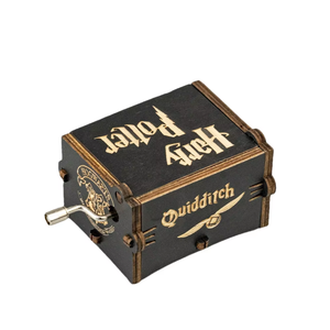 Boîte à <span class=keywords><strong>musique</strong></span> en bois avec logo personnalisé avec manivelle pour la décoration intérieure et de jardin Cadeaux de vacances avec <span class=keywords><strong>musique</strong></span> «<span class=keywords><strong>Joyeux</strong></span> <span class=keywords><strong>anniversaire</strong></span>» - Product Image 1