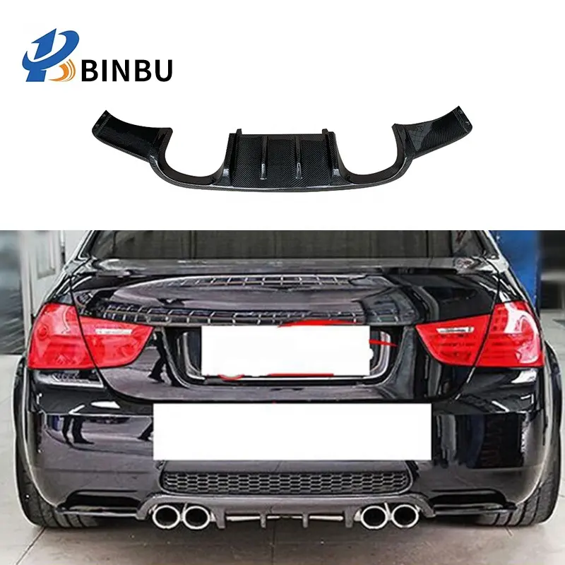 Per BMW M3 E92 E93 diffusore posteriore in fibra di carbonio paraurti posteriore labbro paraurti posteriore kit retrofit per auto diffusore paraurti posteriore