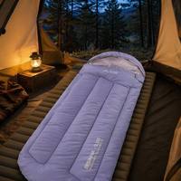 Sac de couchage momie ultraléger, imperméable et compact pour le camping en plein air, la randonnée, les voyages et le trekking