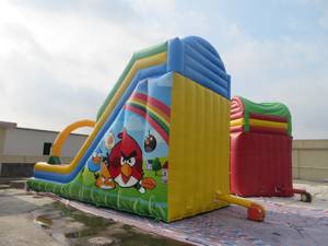 Scivolo gonfiabile del cortile commerciale gonfiabile dello scivolo asciutto gonfiabile dell'uccello arrabbiato grande scivolo gonfiabile da vendere - Product Image 5