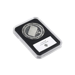 Boîtier de rangement pour pièces de monnaie avec insert, coussinet de protection en EVA <span class=keywords><strong>noir</strong></span> de luxe, étui transparent pour pièces de monnaie, support inviolable pour lingots d'or et pièces de monnaie classées - Product Image 3