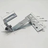 Support de fixation carré réglable en acier au carbone et acier inoxydable pour panneaux solaires, galvanisé à chaud, pour toiture en tuiles photovoltaïques