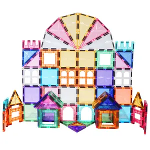 Magnescape – blocs de Construction magnétiques, jouet en plastique, tuiles magnétiques, jouets éducatifs, blocs de Construction magnétiques, 108 pièces