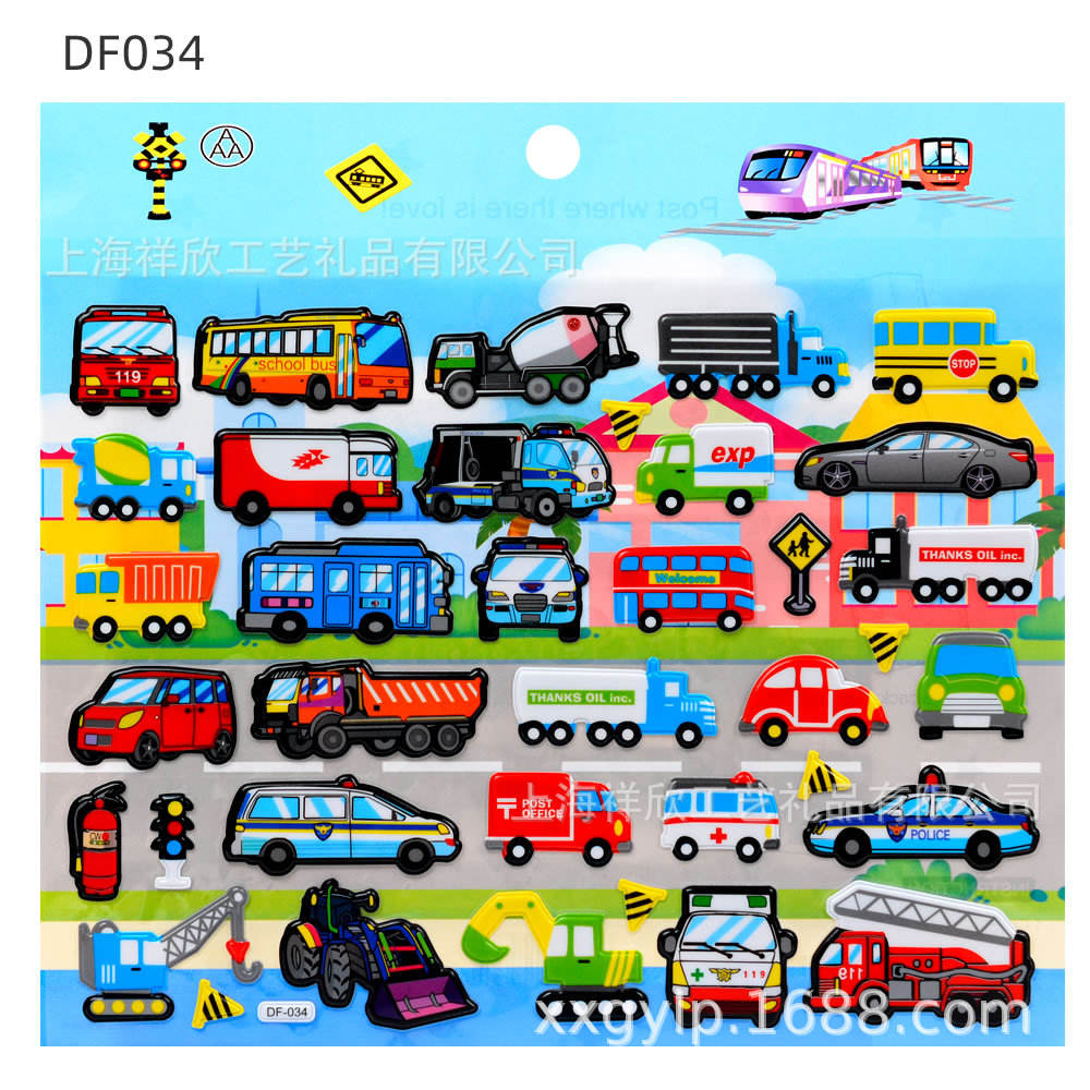 Df034 city transport 2 bubble stickers