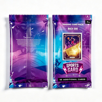 Pochette personnalisée anti-humidité pour cartes, sac d'emballage métallique thermoscellé pour cartes de sport et TCG