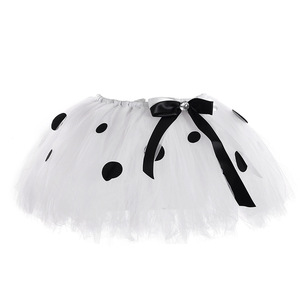 Enfants blanc point Tulle Tutu jupe mignon dessin animé <span class=keywords><strong>dalmatien</strong></span> oreilles bandeau noeud papillon queue ensemble Halloween carnaval Cosplay Costume - Product Image 3