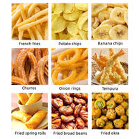 Friteuse industrielle sans huile 500kg d'une heure pour frites Pringles Friteuse pour frites de pommes de terre