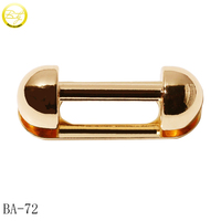 Accessoires de sac à dos en métal poli miroir, couleur or, avec poignée, clip métallique, connecteur de fixation latérale et sangles pour accessoires de bagages