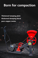 Utilisation de chantier de construction essence bourrage pilon vibrateur grenouille compacteur pilon sautant grenouille compacteur pour fondation