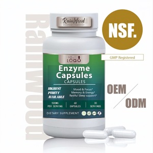 Rainwood OEM Capsules d'enzymes digestives personnalisées, capsules d'enzyme lactase, capsules d'enzymes - Product Image 1