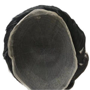Protesi Capillare da Uomo in <span class=keywords><strong>Capelli</strong></span> Remy Brasiliani con Base in Pizzo, Misure 8*10, Densità 120% - Product Image 1