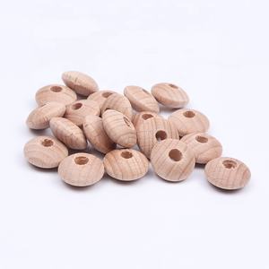 Cuentas <span class=keywords><strong>de</strong></span> madera redondas <span class=keywords><strong>de</strong></span> 15x8mm, accesorios <span class=keywords><strong>de</strong></span> joyería respetuosos con el medio ambiente - Product Image 2