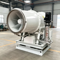 Canon à brouillard robuste de 100 m, pulvérisateur de brume, machine de suppression de poussière environnementale, alimentation directe usine, tension et couleur personnalisables OEM