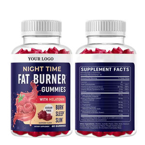 פרטי תווית שינה שומן הפסד gummies קפה תמצית מלטונין אובדן משקל שריפת שומן תוספת - Product Image 2