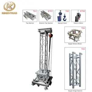 Truss System Lift Ausrüstung Aluminium Truss Hülse Block Lift Tower