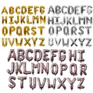 Custom Christmas Halloween Birthday Party <b>Decoration</b> 16-40 Inch Foil <b>Balloons</b> Customized Mini Gold Letters-Modern Style Unisex - Product Image 1