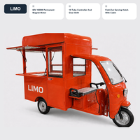 Chariot de vente électrique à trois roues avec trappe de service escamotable