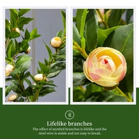 Chine prix usine faux arbre de fleur en Pot 180CM Real Touch arbre de camélia artificiel pour la décoration de mariage