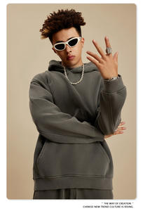 Sudaderas con Capucha Extra Grandes Unisex de Alta Calidad, con Botones, Logotipo Personalizado, Algodón Grueso, Sudadera con Capucha para Primavera - Product Image 4