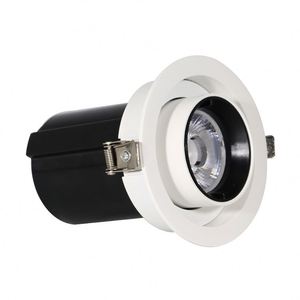 Foco Led moderno para pasillo, cabezal móvil de techo, montaje empotrado, color negro, a buen precio - Product Image 1
