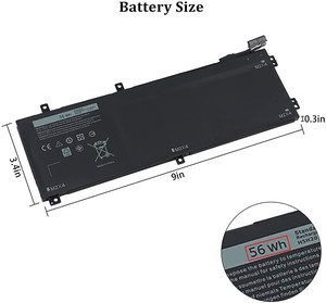 <span class=keywords><strong>Dell</strong></span> — batterie de précision pour ordinateur portable, 11.4V, 56Wh, H5H20, <span class=keywords><strong>XPS</strong></span> 15, 5530, 5520, 9550, 9560, 9570, 9590 - Product Image 4